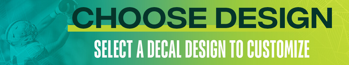 Quick Ship Mascot Football Helmet Decals - Select Design